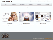 Tablet Screenshot of alfacomputing.no